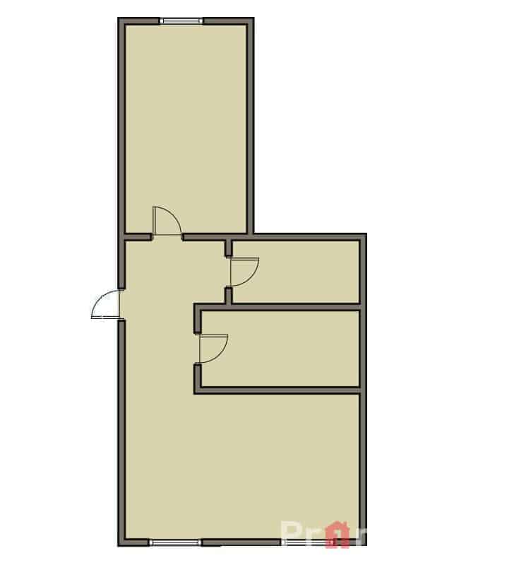 plan poprawiony Mieszkanie na sprzedaż – Kraków – Bieńczyce – os. Kazimierzowskie – 48,5m2